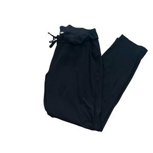 #8 Lululemon Size 6 Black Drawstring Stretchy Joggers #404037982912